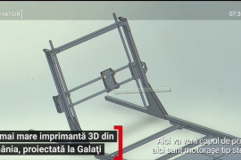 Cea mai mare imprimantă 3D din România, creată de şapte studenţi din Galaţi: Scopul meu este să arăt că tinerii realizează nişte lucruri deosebite